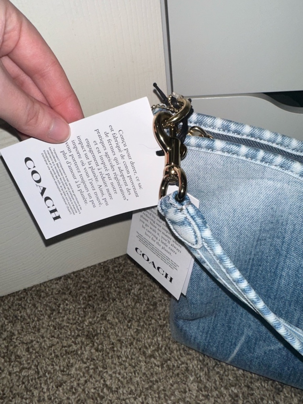 Coach Loved Denim Laurel with Charms - Picture 11 of 12